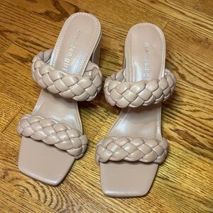 Madden Girl Women's Cream Braided Sandals